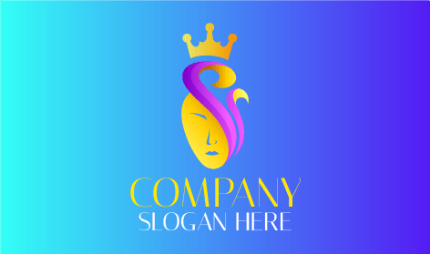 Logotipo Del Rey Del Cabello Elegante