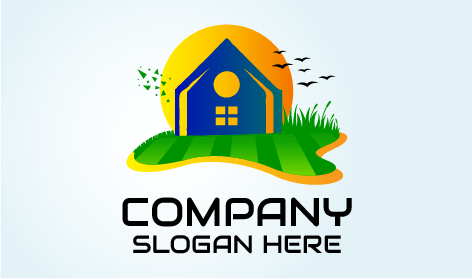 Logo Für Zwitschernde Vögel Im Landschaftsbau