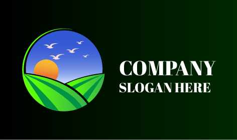 Klassisches Logo für natürliche Landschaftsgestaltung
