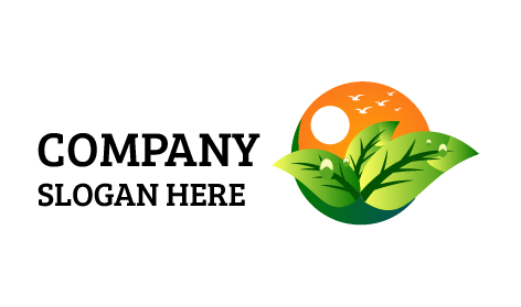 Logo Für Landschaftsbau Mit Tautropfen