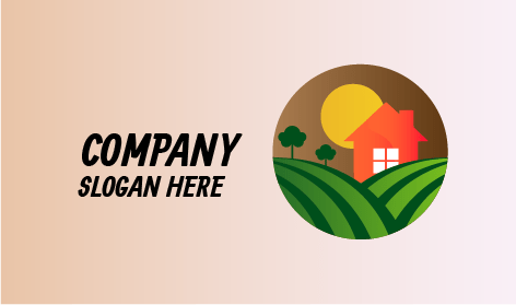 Logo Lansekap Tanaman Hijau