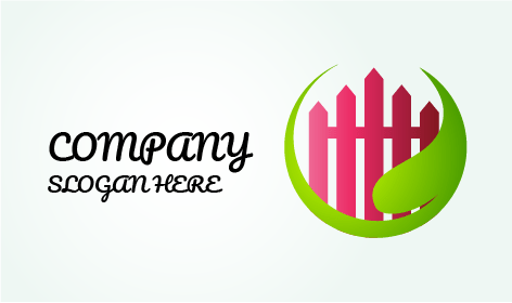 Pink Fence Landscaping Logo