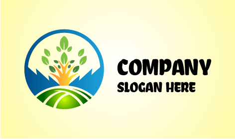 Logo Lansekap Alam Yang Menyenangkan