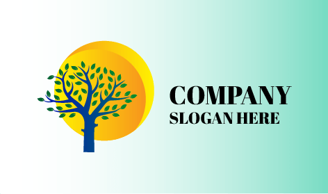 Logo Lansekap Pohon Premium