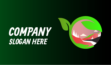 Logo Lansekap Pemandangan Tropis