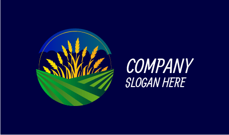 Wheat Stalks Landscaping Logo