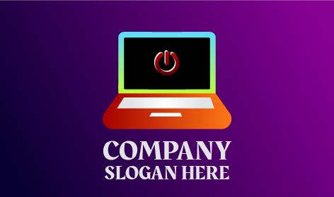 Logo Laptop Mati Warna-Warni