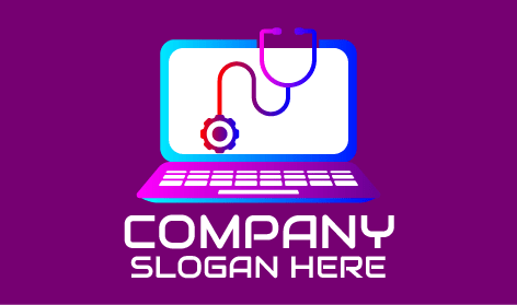 Logo Laptop Stetoskop Roda Gigi