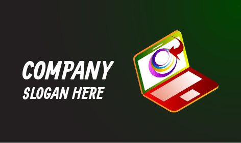 Logo Laptop Abstrak Gradien