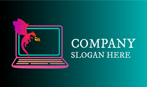 Logo Laptop Naga Melayang