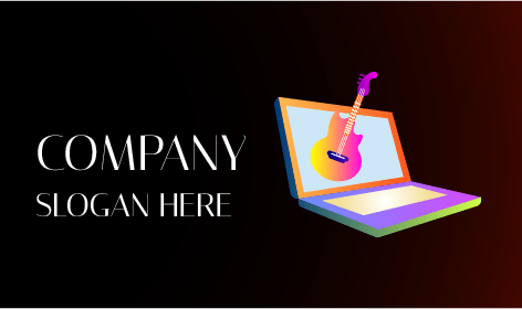 Musical Entertainment Laptop Logo