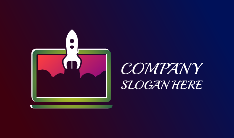 Logo Laptop Peluncur Roket