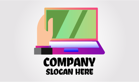 Logo Laptop Tangan Layar