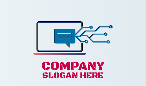 Logotipo De Computadora Portátil De Servicio De Tecnología