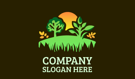 Logotipo Clásico De Belleza Del Césped