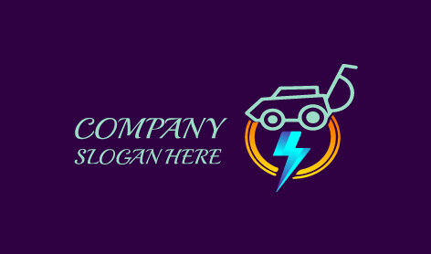 Logotipo Brillante De Thunder Lawn