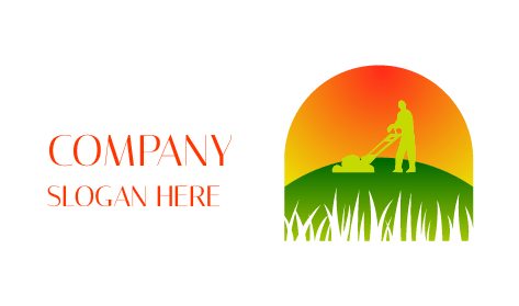 Logotipo De Césped Recortador De Césped