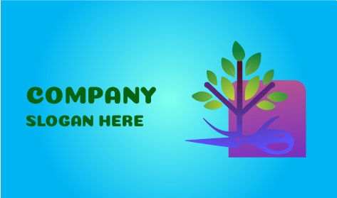 Logo Pohon Hijau Lawn