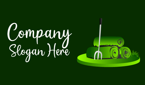 Logotipo De La Horquilla Para Césped