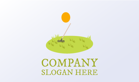 Logo Für Rasen Aus Metallrechen