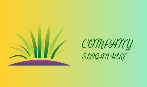 Logotipo De Césped De Diseño Premium