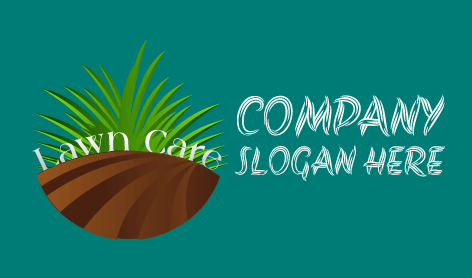 Logotipo Para El Cuidado Del Suelo Y El Césped