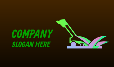 Logotipo De Cortacésped Vibrante