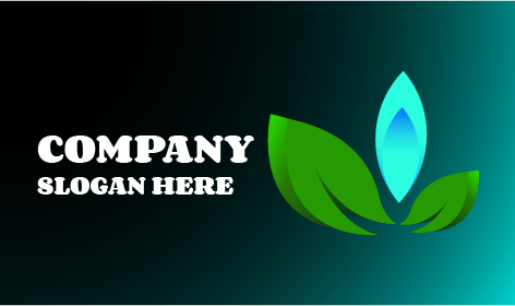 Logotipo De Hoja Verde Audaz