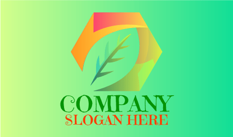 Logo Foglia Sagoma Di Cristallo