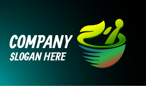 Logotipo De Medicina Herbaria Con Hojas