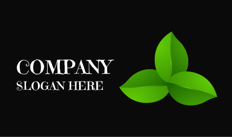 Logotipo De Hoja Verde Premium