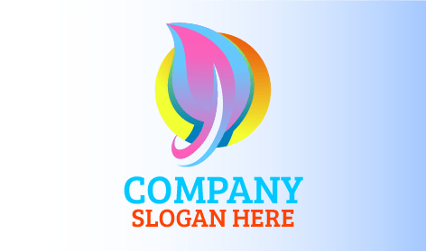 Logo Feuille Circulaire Jaune