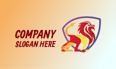 Logotipo De Emoção De Leão Grande Juba