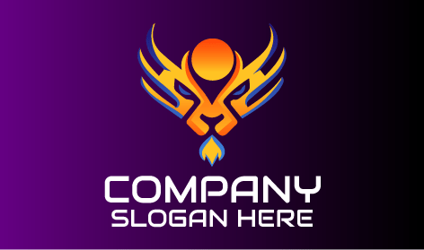 Fantástico Logotipo De Máscara De León