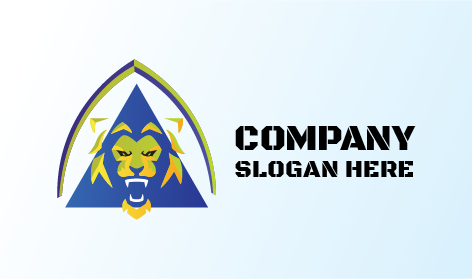 Logótipo Do Leão De Acampamento Na Selva