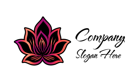 Siyah Lotus Çiçeği Logosu