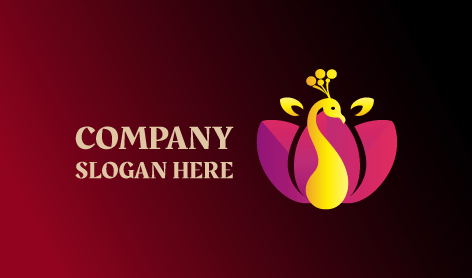 Delicato Logo Pavone E Loto