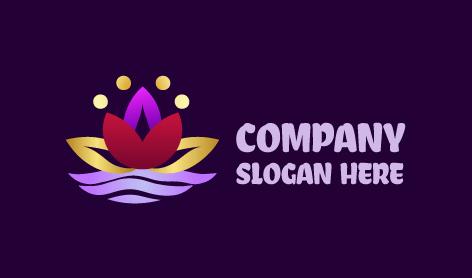 Logo Di Bellezza Del Loto Di Grandezza