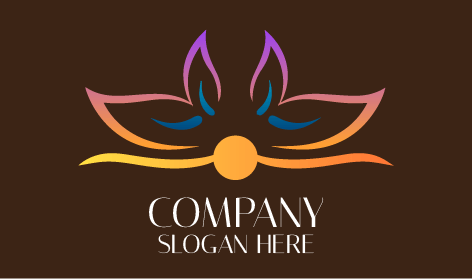 Logo Lussuoso Del Fiore Di Loto