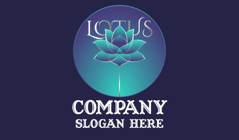 Büyülü Mavi Lotus Logosu