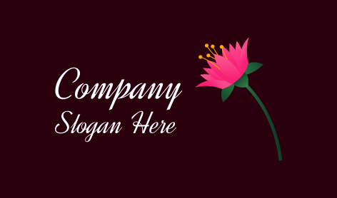 Pembe Lotus Çiçek Logosu