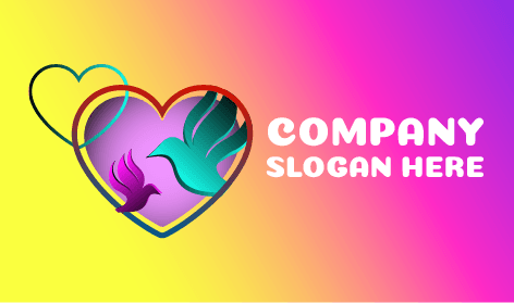 Namoro Pássaro Amor Logotipo Da Fundação