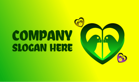 Elegante Logotipo De Tortolitos