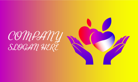 Corações Nas Mãos Amam Logotipo