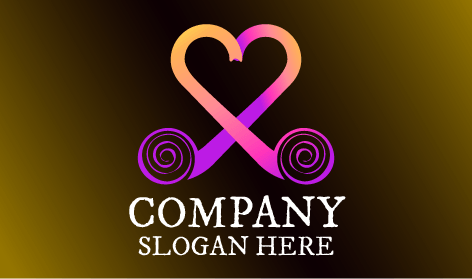 Joined Heart Love Logo