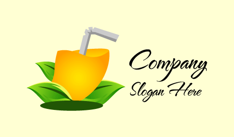 Logotipo De Sumo De Manga Nutritivo