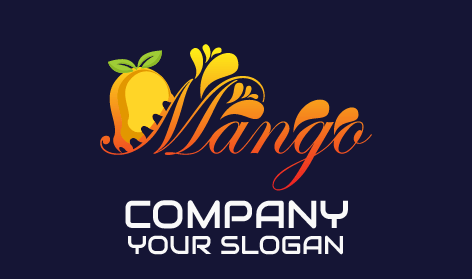 Şık Tropikal Mango Logosu