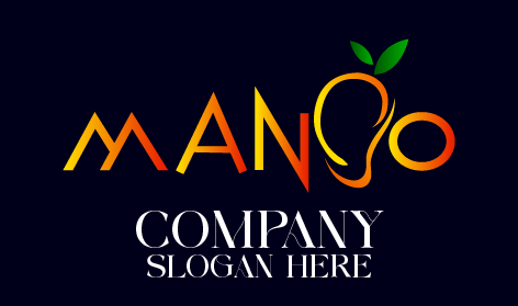 Logo Tipografi Mangga Yang Bergaya