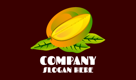 Tropikal Dilimlenmiş Mango Logosu