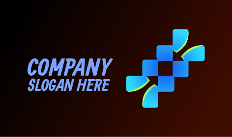 logo médical bleu géométrique gratuit